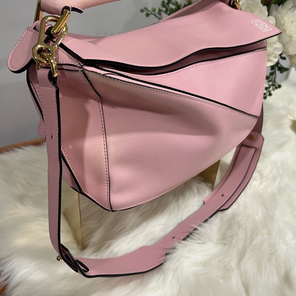 πAuthenticπ LOEWE puzzle bag 2-Way Pink Shoulder Bag - Picture 3 of 10